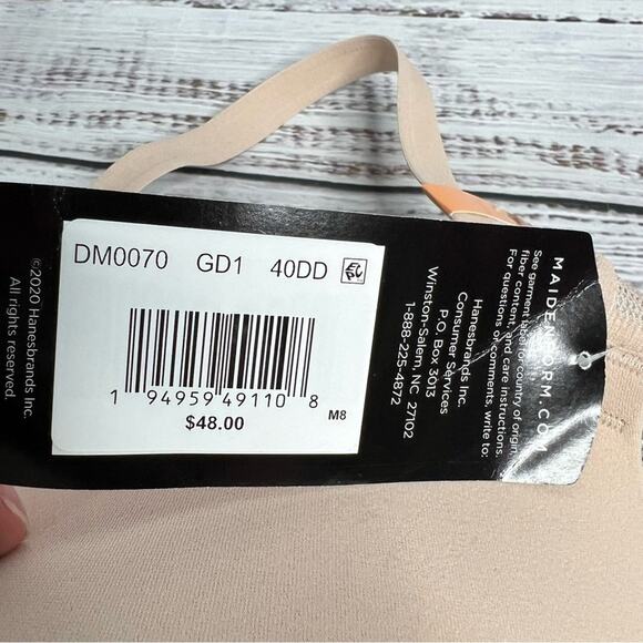 Maidenform 40DD Dreamwire Back Smoothing Underwire Bra DM0070 - Picture 11 of 13